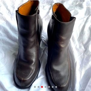 Franco Sarto Brown Boots Block heel Zipper  Size 9
